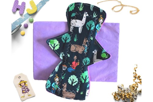 Click to order  12 inch Cloth Pad Llama Trek now